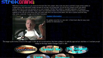 Strekonline's original homepage at launch in 2001.