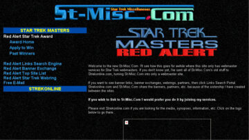 St-Misc.com homepage in 2000